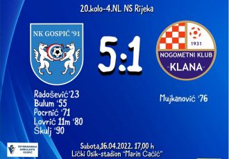 BRAVO: Gospić 91 sa čak 5:1 nadigrao Klanu