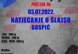 U nedjelju 3.srpnja od 9 sati dođite na stočnu placu u Gospiću na Natjecanje u šlajsu