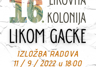 Od 9.do 11.rujna u Otočcu će se održati 16.likovna kolonija LIKOM GACKE