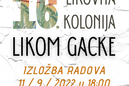 Od 9.do 11.rujna u Otočcu će se održati 16.likovna kolonija LIKOM GACKE