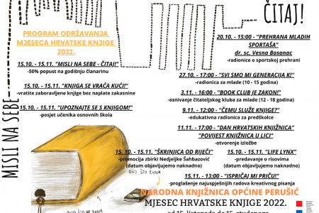 Mjesec hrvatske knjige u Narodnoj knjižnici općine Perušić