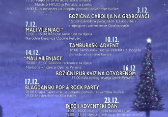 U Perušiću će biti bogat adventski program