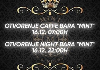 U petak u Gospiću svoja vrata otvara novi caffe i night bar MINT