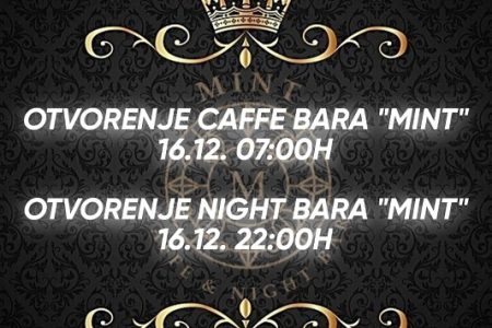 U petak u Gospiću svoja vrata otvara novi caffe i night bar MINT