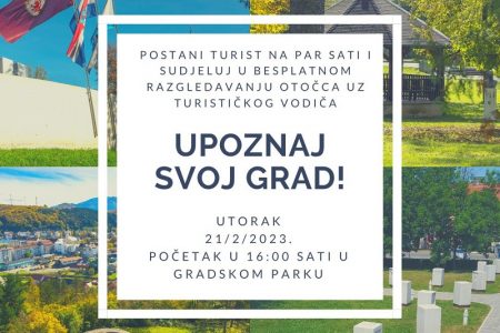 U Otočcu će se razgledavanjem grada 21.veljače obilježiti Međunarodni dan turističkih vodiča