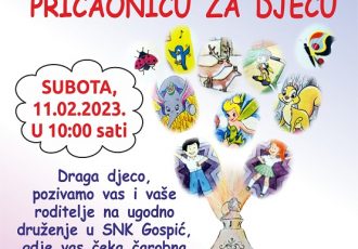 U subotu 11.veljače u 10 sati dođite na pričaonicu u gospićku knjižnicu