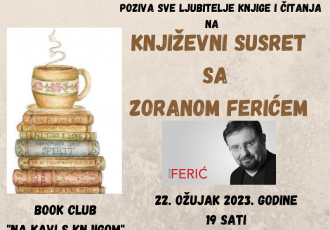 Zoran Ferić, jedan od najpoznatijih hrvatskih pisaca, u srijedu gostuje u Perušiću
