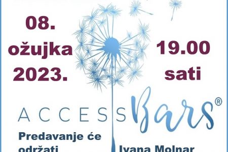 Drage dame, na Dan žena ne propustite predavanje o tretmanu Access bars