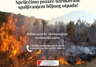 Hrvatska vatrogasna zajednica upozorava: spriječimo požare uzrokovane spaljivanjem korova