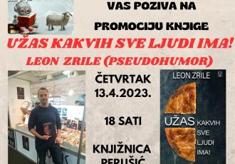 Bloger Leon Zrile poznat pod imenom Pseudohumor gostuje u perušićkoj knjižnici