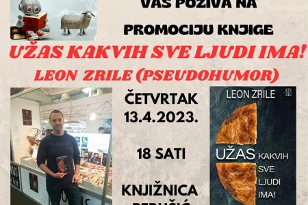 Bloger Leon Zrile poznat pod imenom Pseudohumor gostuje u perušićkoj knjižnici