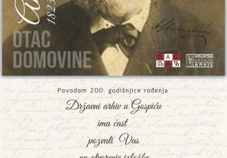 Državni arhiv u Gospiću otvara izložbu o dr.Anti Starčeviću