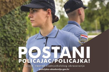 Natječaj za upis učenika/učenica u III. razred srednje Policijske škole “Josip Jović”