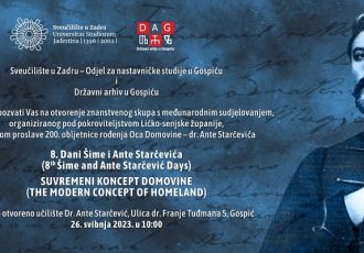 U petak se u Gospiću održava veliki znanstveni skup “Dani Šime i Ante Starčevića”!