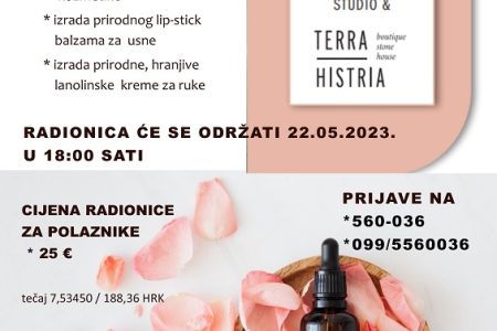 Predavanje i edukativna radionica prirodne aromakozmetike