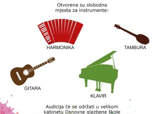 Dragi klinci prijavite se na audiciju u Osnovnu glazbenu školu u Gospiću