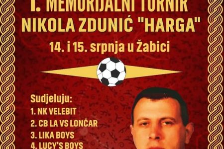 Ne propustite završnicu Memorijalnog nogometnog turnira Nikola Zdunić Harga