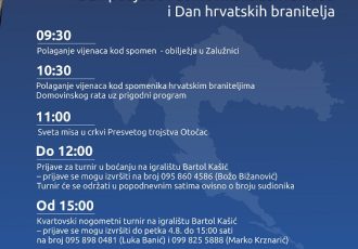 Obilježavanje Dana pobjede i domovinske zahvalnosti i Dana hrvatskih branitelja u Otočcu