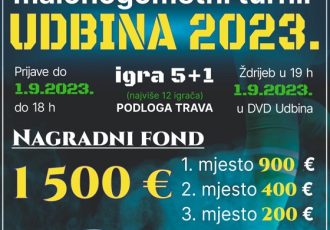 U subotu 2.rujna u Udbini se igra tradicionalni malonogometni turnir