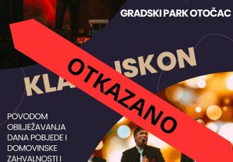 Otkazan za večeras najavljeni koncert klape Iskon u Otočcu