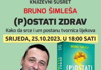 Bruno Šimleša u srijedu dolazi u gospićku knjižnicu