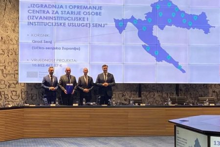 Vlada RH osigurala preko 6 milijuna eura za izgradnju i opremanje Centra za starije osobe u Senju