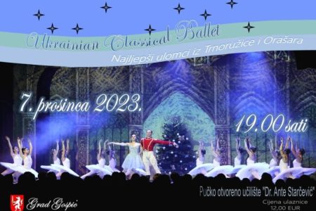Božićna baletna priča 7.prosinca u Gospiću!!!