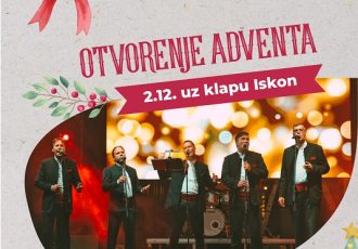 Klapa Iskon 2. prosinca svojim će koncertom otvoriti Advent u Otočcu