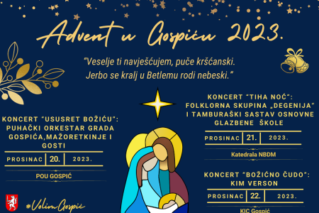 Božićni koncerti u sklopu Adventa u Gospiću