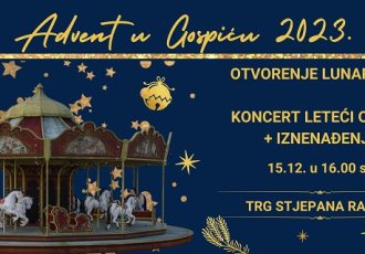 Advent u Gospiću u petak 15.prosinca dovodi Lunapark uz koncert Letećeg odreda!!!