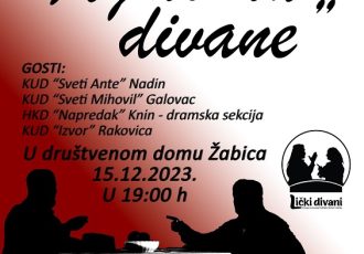 Udruga Lički divani poziva “Ajmo na divane”!