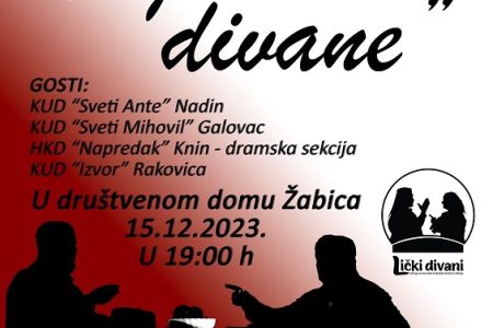 Udruga Lički divani poziva “Ajmo na divane”!