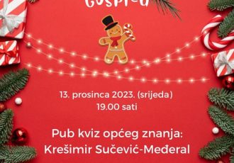 Krešimir Sučević Međeral, jedan od najboljih hrvatskih pub kvizaša, stiže na Advent u Gospiću