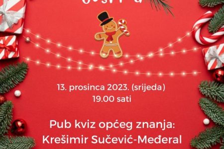 Krešimir Sučević Međeral, jedan od najboljih hrvatskih pub kvizaša, stiže na Advent u Gospiću
