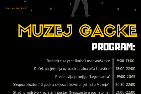 Noć muzeja u Muzeju Gacke