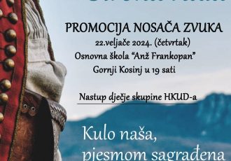 NE PROPUSTITE- HKUD Široka Kula u četvrtak u Gornjem Kosinju predstavlja svoj nosač zvuka