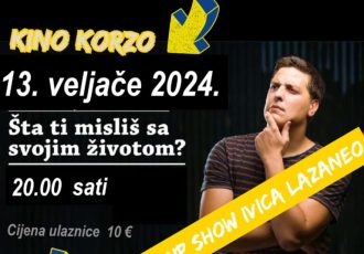 “Što ti misliš sa svojim životom?” stand-up show Ivice Lazanea uskoro u Gospiću