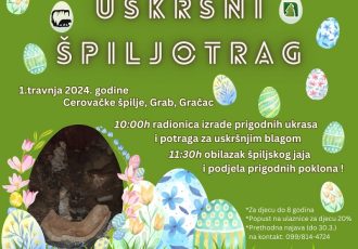 Uskrsni špiljotrag u Cerovačkim špiljama