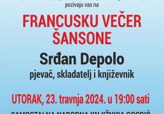 NE PROPUSTITE: Večer šansone u gospićkoj knjižnici