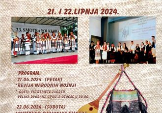 Gacko pučko otvoreno učilište Otočac organizator je 24. Smotre folklora koja će se u Otočcu održati 21. i 22. lipnja