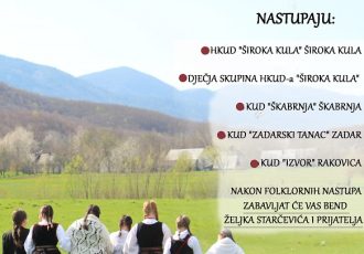 NE PROPUSTITE: U subotu 13.srpnja u Širokoj Kuli održava se večer folklora