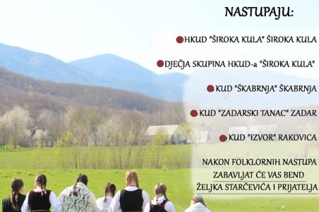 Uskoro 4. Večer folklora u Širokoj Kuli!