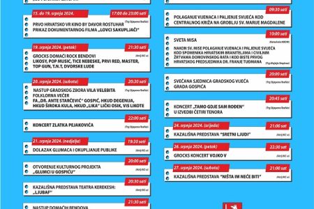 Bogat program povodom Dana grada Gospića!!!