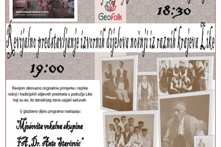 “Sačuvajmo izvornost tradicijskog ruha”- prekrasan program u gospićkom Pučkom otvorenom učilištu!!!