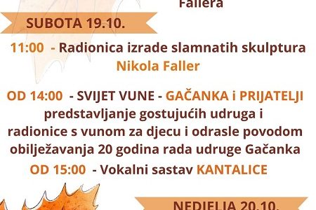 Sutra ne propustite glavni dan 3. Jesenskog festivala u Otočcu