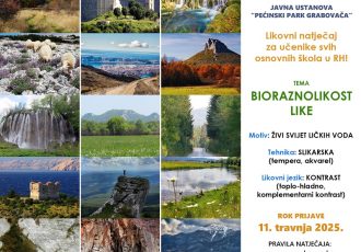 Pećinski park Grabovača poziva na uključivanje u likovni natječaj “Bioraznolikost Like”