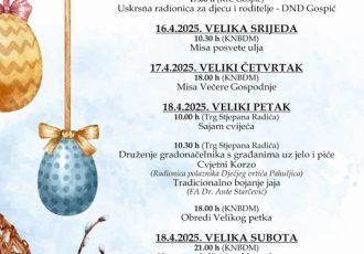 Grad Gospić pripremio bogat program povodom Uskrsa