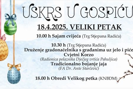 Grad Gospić povodom Uskrsa pripremio bogat program