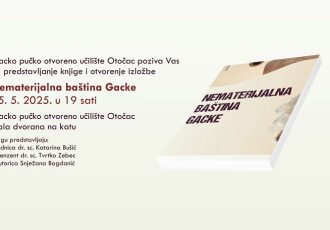 Predstavljanje knjige “Nematerijalna baština Gacke”