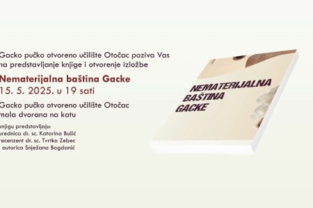 Predstavljanje knjige “Nematerijalna baština Gacke”
